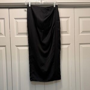 French Connection Elegant Black Midi Skirt